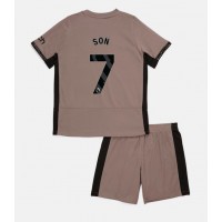 Tottenham Hotspur Son Heung-min #7 Tretí Detský futbalový dres 2023-24 Krátky Rukáv (+ trenírky)